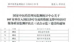 喜訓(xùn)！湖醫(yī)附一醫(yī)院入圍國家中醫(yī)藥管理局以診療全流程數(shù)據(jù)支撐中醫(yī)醫(yī)療服務(wù)質(zhì)量監(jiān)測評估點(diǎn)(試點(diǎn)示范)建設(shè)單位